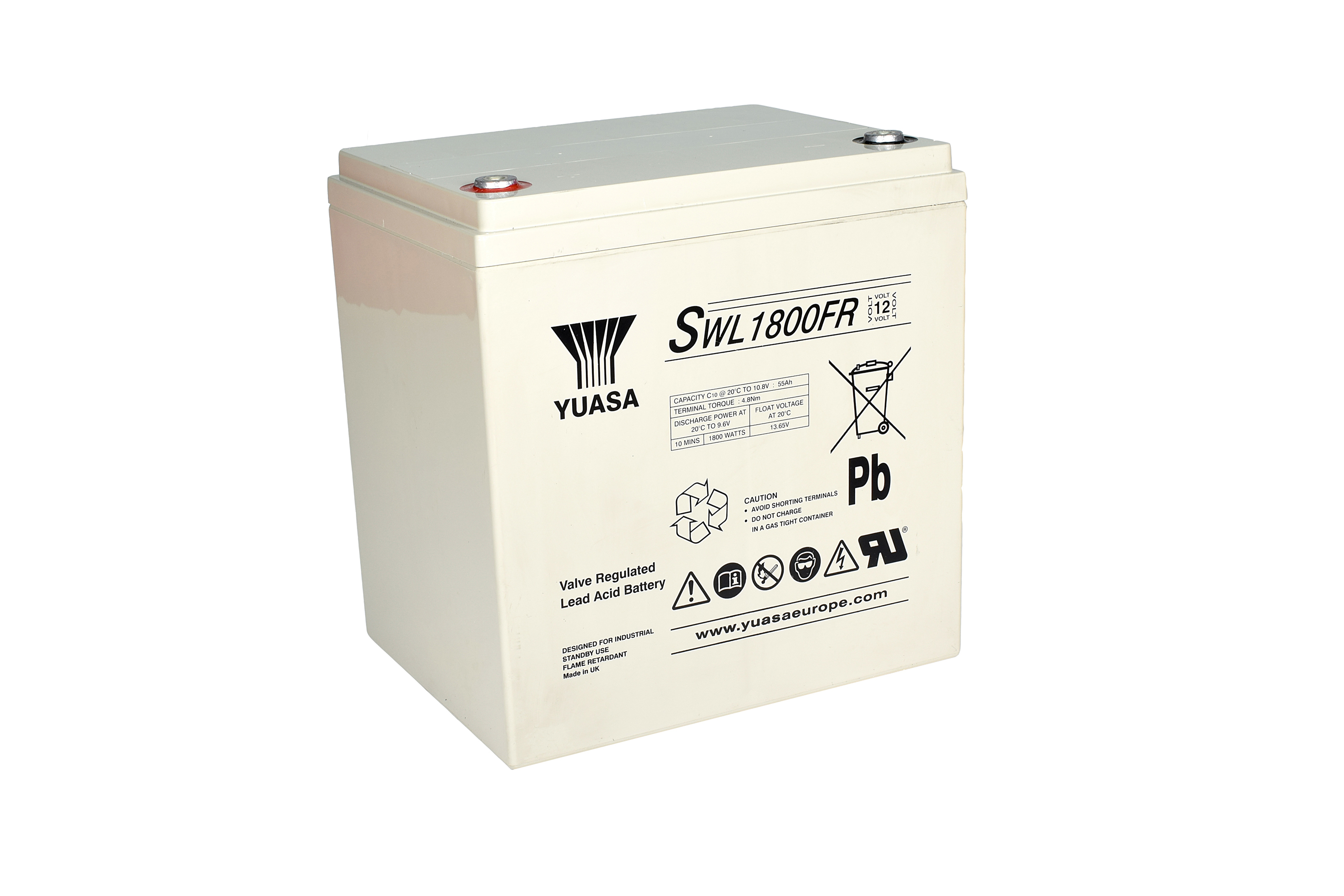 YUASA Plomb Etanche GAMME SWL - Applications décharges rapides 12V 56,6Ah FLAMM YUASA