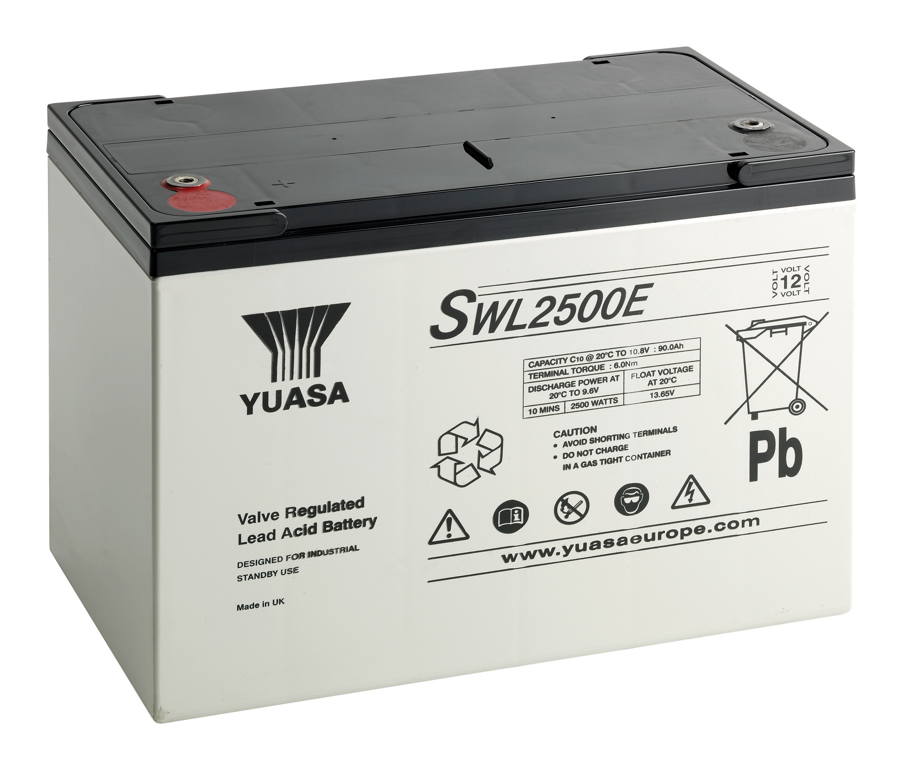 YUASA Plomb Etanche GAMME SWL - Applications décharges rapides 12V 92,4Ah YUASA