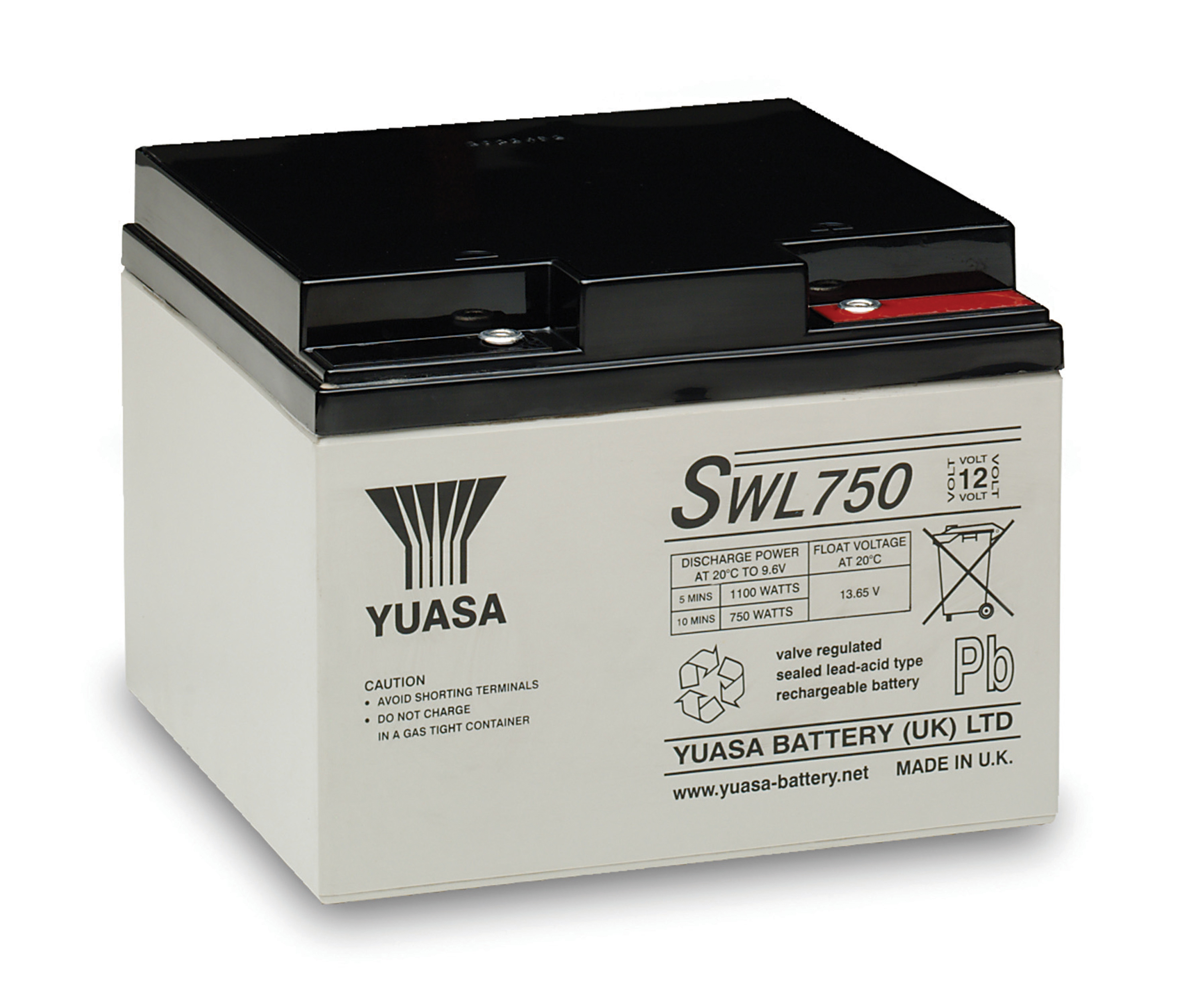 YUASA Plomb Etanche GAMME SWL - Applications décharges rapides 12V 24,4Ah YUASA