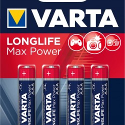 VARTA LONGLIFE MAX POWER Pile alcaline AAA/LR03 x4 VARTA