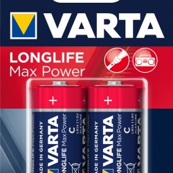 VARTA LONGLIFE MAX POWER Pile alcaline C/LR14 x2 VARTA