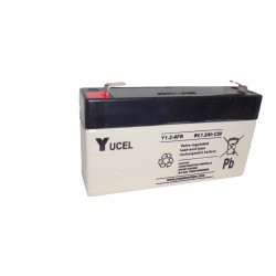 YUCEL Plomb Etanche Y1.2-6FR / 6V 1,2Ah FLAMME RETARDANTE YUASA